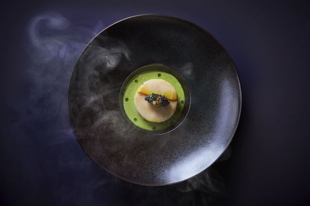 Cheesecake with Sturgeon and Black Caviar